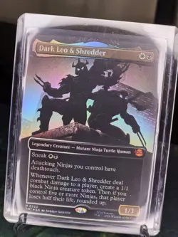 Dark Leo & Shredder (Borderless) Teenage Mutant Ninja Turtles Foil - Image 1