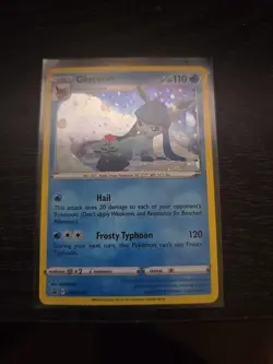 Pokemon Cosmos Galaxy Rare Holo New Pokemon TCG Card Glaceon Rose Promo SWSH192 - Image 1