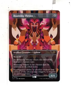 MTG SkeenAB Roaming Throne BORDERLESS from LCI. NM. - Image 1