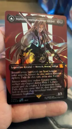 1x Sephiroth Fabled Soldier GERMAN Surge Foil NM MTG Final Fantasy x1 - Image 1