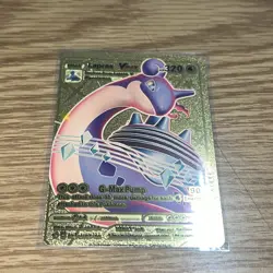 2020 POKEMON LAPRAS VMAX G-MAX PUMP GOLD CARD SV111/SV122 - Image 2