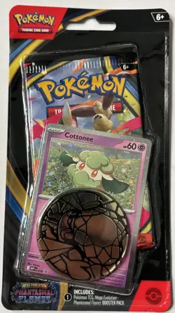 Pokemon TCG Phantasmal Flames Blister Pack Cottonee Promo SEALED - Image 1