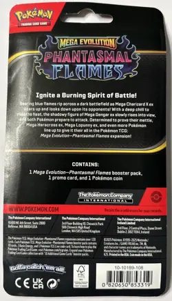 Pokemon TCG Phantasmal Flames Blister Pack Cottonee Promo SEALED - Image 2