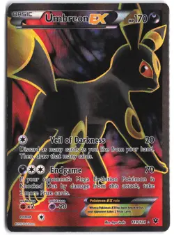 Umbreon EX 119/124 Rare Ultra Fates Collide Pokemon - Image 1