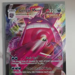Pokemon Gengar VMAX 157/264 Fusion Strike Ultra Rare Holo Single Strike Card - Image 1
