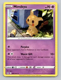 Mimikyu #080/196 Rare SWSH11: Lost Origin Pokemon - Image 1