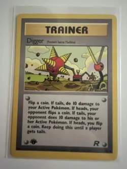 Digger 75/82 1st Edition Uncommon Good Condition Team Rocket WOTC - Image 1