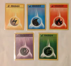 Energy Card Lot Pokemon Base Set Unlimited - Image 1