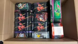 Pokemon EMPTY Hidden Fates Tins -Box of 10 - Assorted and Random Artwork - Image 1