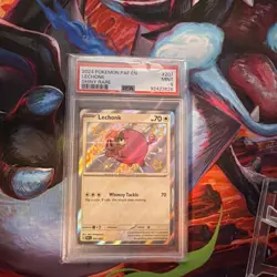 2024 POKEMON SV PALDEAN FATES - PAF EN #207/091 LECHONK SHINY RARE PSA 9 - Image 1