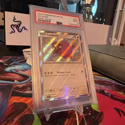 2024 POKEMON SV PALDEAN FATES - PAF EN #207/091 LECHONK SHINY RARE PSA 9 - Image 3