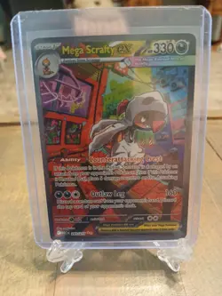 Pokemon TCG Mega Scrafty Ex SIR 285/217 Ascended Heroes +5 Read DESCRIPTION! - Image 1