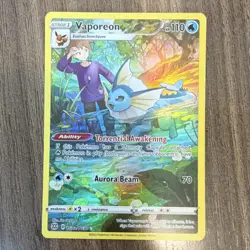 Pokemon Vaporeon TG02/TG30 Full Art Ultra Rare Holo 110 HP Trainer Gallery - Image 1