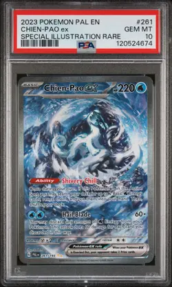 Pokemon PSA 10 GEM MINT Chien-Pao ex 261/193 Paldea Evolved Special Illustration - Image 1