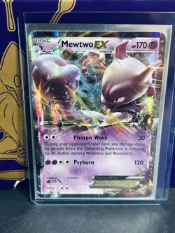 Mewtwo EX 61/162 XY: Breakthrough Ultra Rare Pokemon Card LP - Image 1