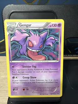 Pokemon TCG Gengar Rare Card 2015 XY Breakthrough 60/162 - Image 1