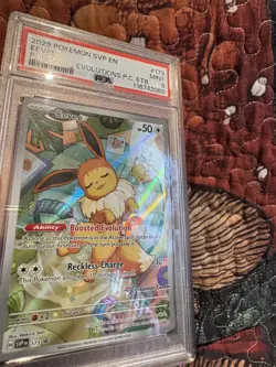 2023 POKEMON SVP EN BSP #173 EEVEE PRISMATIC EVOLUTIONS POKEMON CENTER ETB PSA 9 - Image 4