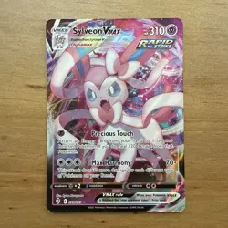 Pokemon TCG Sylveon Vmax SWSH07: Evolving Skies 075/203 Holo Ultra Rare - Image 1