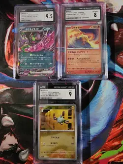 Lot of 3 CGC Pokemon Japanese Slabs - 2 151 & 1 Terastal Fest - Image 1