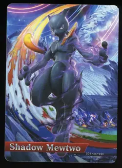 Shadow Mewtwo Amiibo Card Pokken Tournament Wii U Pokemon 2016 Nintendo Preowned - Image 1
