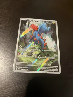 Pokemon TCG Druddigon 151/086 Sv: White Flare Holo Card Illustration Rare IR NM - Image 2