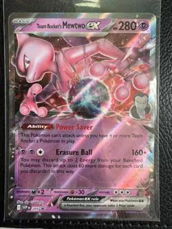 Pokemon TCG Team Rocket's Mewtwo EX SVP 205- Promo Destined Rivals NM/M - Image 1
