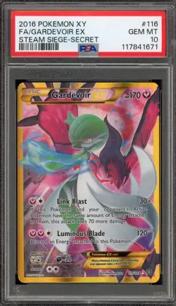 Pokemon Gardevoir EX XY Steam Siege Secret Rare #116 PSA 10 Gem Mint - Image 1