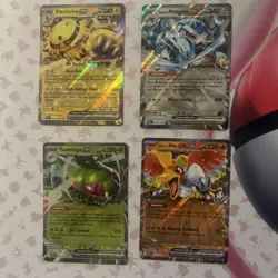 Pokemon TCG Destined Rivals Ex Bundle Double Rare Holo Cards - Image 1