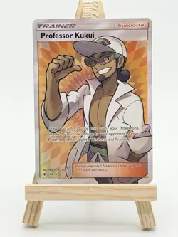 2017 Professor Kukui 148/149 Pokemon: Sun & Moon Trainer Full Art Near Mint - Image 1