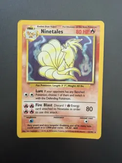 12/102 Pokemon Ninetales Holo Set Base No Shining Charizard No Prima Edizione - Image 1