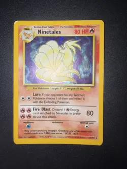 12/102 Pokemon Ninetales Holo Set Base No Shining Charizard No Prima Edizione - Image 3