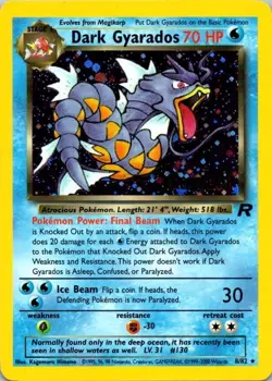 Pokemon TCG Pre-Release - Dark Gyarados 8/82 Holo LP/MP (SKU 1-5) - Image 1