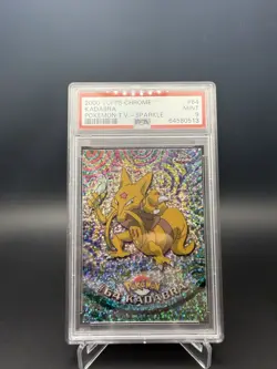 2000 Topps Chrome Pokemon Series 1 #64 Kadabra SPARKLE PSA 9 Mint - Image 1