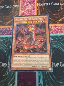 Yugioh Dogoran, The Mad Flame Kaiju CORE-EN087 Rare 1st Edition Near Mint - Image 1