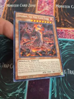Yugioh Dogoran, The Mad Flame Kaiju CORE-EN087 Rare 1st Edition Near Mint - Image 2