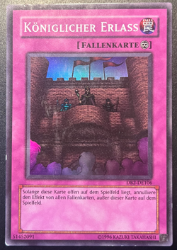 Yu-Gi-Oh! DB2-DE106 Koniglicher Erlass SUPER RARE - Image 1
