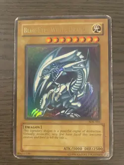 Blue-Eyes White Dragon - Ultra Rare - SDK-001 - Unlimited - HP Yugioh - Image 1