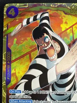 One Piece TCG Mr.2 Bon Kurei (Bentham) EB01-061 SEC PRB02 Secret Rare English - Image 2