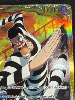 One Piece TCG Mr.2 Bon Kurei (Bentham) EB01-061 SEC PRB02 Secret Rare English - Image 3