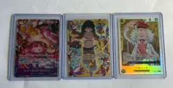 One Piece Card Lot Luffy SEC OP09-119 + Linlin Alt Art + Vegapunk SR Japanese - Image 1