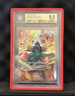 One Piece Buggy SP OP03-008 Wings of the Captain Foil BGS 9.5 - Image 1