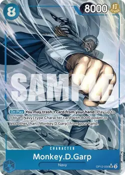 Monkey D Garp Alternate Art OP12-056 English SR Legacy Master One Piece Card - Image 1
