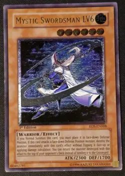 Yu-Gi-Oh! TCG Mystic Swordsman LV6 (RDS-EN008) 1st Edition Ultimate Rare - Image 1