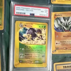 Pokemon Expedition 2002 Card Lot 19 Wizards of the Coast Reverse Foil Weezing - Image 4
