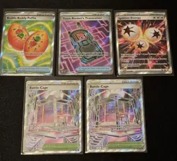 Full Art Trainer Cards Special Energy LOT x5 Cards Pokemon TCG MINT - Image 1