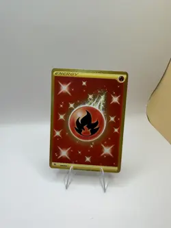 Fire Energy 284/264 SWSH08: Fusion Strike Gold Secret Rare Pokemon Card - Image 1