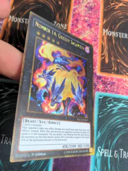 Yu-Gi-Oh! Number 14: Greedy Sarameya PGL2-EN017 1st Ed Gold Secret NM - Image 2