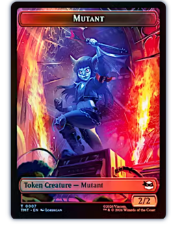 Mutant Token (0007) // Mutagen Token (0009) Foil Teenage Mutant Ninja Turtles - Image 1