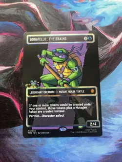 Donatello, the Brains (0085) (Borderless) (Surge Foil) Commander: Teenage Mutant - Image 1