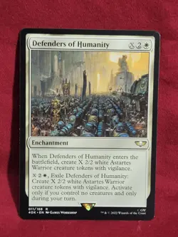 1x Defenders of Humanity NM-Mint, English Commander: Universes Beyond: Warhammer - Image 1